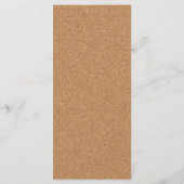 Vineyard Cork Stains Red Wine Wedding Menu (Achterkant)