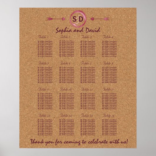 Vineyard Cork Vlekken Rode Wijn Zitting Grafiek Poster (Voorkant)