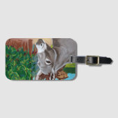 Vineyard Donkey Bagagelabel (Voorkant (horizontaal))