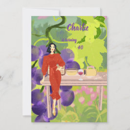 Vineyard Elegance verjaardag Kaart