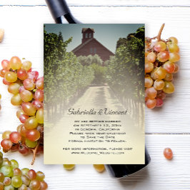 Vineyard en Rustic Red Barn Wedding Save the Date
