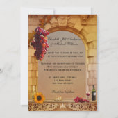 Vineyard Fall Wedding Invitation Kaart (Achterkant)