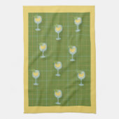 Vineyard G&T Plaid Tea Towel – Olive   Theedoek (Verticaal)