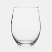 Vineyard Grapes Customized Wijnglas Zonder Voet (Links)