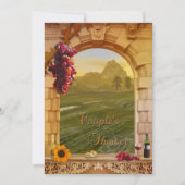 Vineyard Herfst Couple's Shower Invitation Kaart (Voorkant)