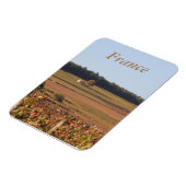 Vineyard in Frankrijk, gedrukt op een magneet (Linkerzijde)