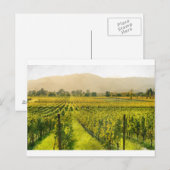 Vineyard in het najaar in Napa Valley California Briefkaart (Voorkant / Achterkant)