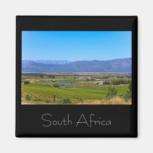 Vineyard Landscape South Africa SA Magnet (Voorkant)