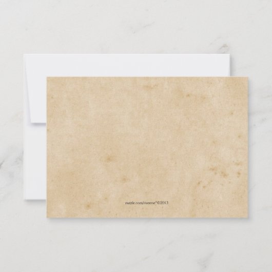 Vineyard Love Artistic Grapes Response RSVP Card (Achterkant)