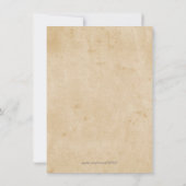 Vineyard Love Artistic Grapes Wedding Invitation Kaart (Achterkant)