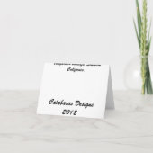 Vineyard Notecard Kaart (Achterkant)