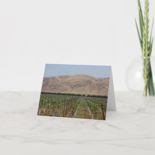Vineyard Notecard Kaart (Voorkant)