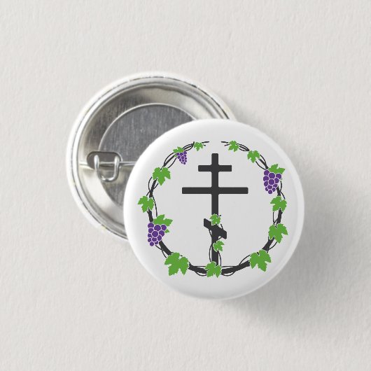 Vineyard of the Lord Buttonnen Ronde Button 3,2 Cm (Voorkant /achterkant)