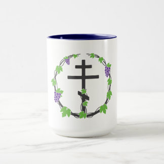 Vineyard of the Lord Large 2-tone Coffee Mok