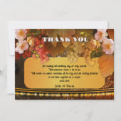 Vineyard or Winery Wedding Thank You Photo Card Kaart (Voorkant)