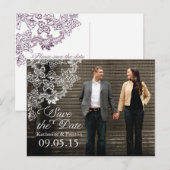  Vineyard Photo Save the Date Briefkaart (Voorkant / Achterkant)