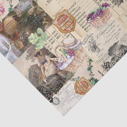 Vineyard Picnic Tissue Paper Tissuepapier (Detail)