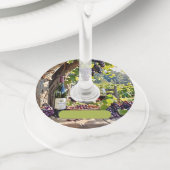 Vineyard Print Wine Glass Tags Wijnglaslabel (Dichtbij)