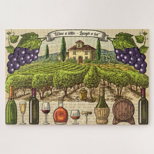 Vineyard Puzzle Legpuzzel (Horizontaal)