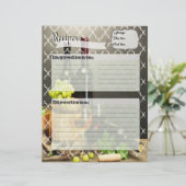 Vineyard Recipe inserts (Staand voorkant)