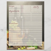 Vineyard Recipe inserts (Voorkant)