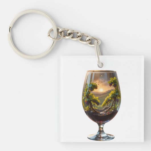 Vineyard Reflections in a Chalice of Nature Sleutelhanger (voorkant)