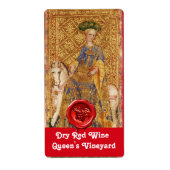 VINEYARD RODE WINE WAX SEAL/ANTIEK TAROTS ETIKET (Voorkant)