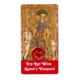 VINEYARD RODE WINE WAX SEAL/ANTIEK TAROTS ETIKET