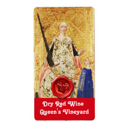 VINEYARD RODE WINE WAX SEAL/ANTIEK TAROTS ETIKET
