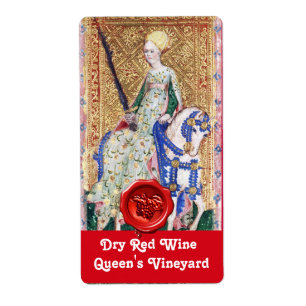 VINEYARD RODE WINE WAX SEAL/ANTIEK TAROTS ETIKET