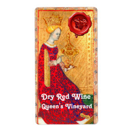 VINEYARD RODE WINE WAX SEAL/ANTIEK TAROTS ETIKET