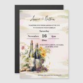 Vineyard Romantische Grapevine bruiloft uitnodigin (Voorkant / Achterkant)