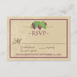 Vineyard RSVP-kaart (Parchyontwerp) RSVP Kaartje