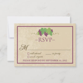 Vineyard RSVP-kaart (Parchyontwerp) RSVP Kaartje