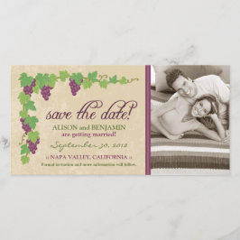Vineyard Save the Date Aankondiging (perkament)