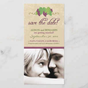 Vineyard Save the Date Aankondiging (perkament)