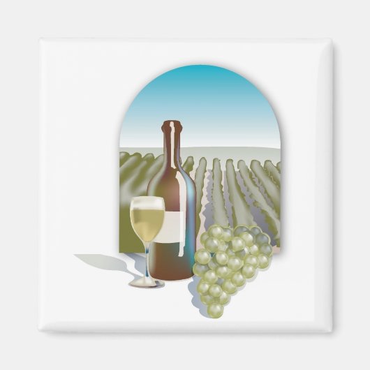 Vineyard Scene Magneet (Voorkant)