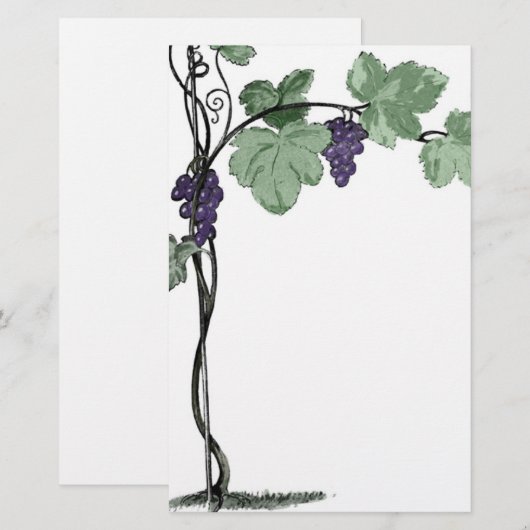 Vineyard Stationery Briefpapier (Voorkant / Achterkant)