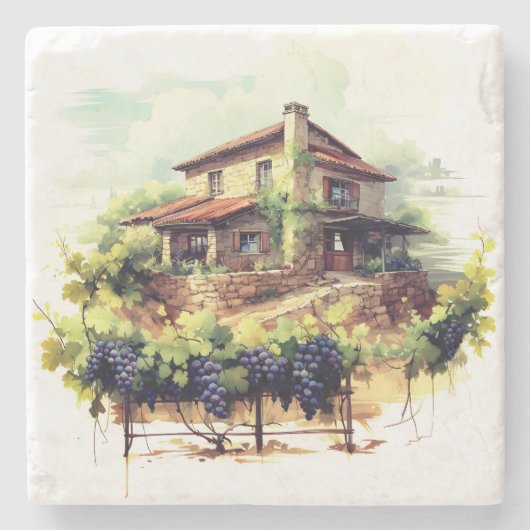Vineyard Stone Onderzetter (Voorkant)