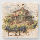 Vineyard Stone Onderzetter (Voorkant)