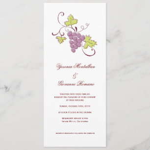 Vineyard Wedding Invitations Kaart
