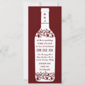 Vineyard Wedding Invitations Kaart (Achterkant)