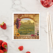 Vineyard Wedding of Thanksgiving Paper Napkins Servetten (Insitu)