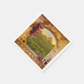 Vineyard Wedding of Thanksgiving Paper Napkins Servetten (Hoek)