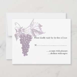 Vineyard Wedding RSVP Kaartje
