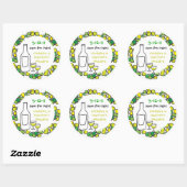 Vineyard Wedding Save the Wedding Date Stickers (Vel)