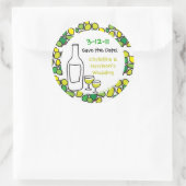 Vineyard Wedding Save the Wedding Date Stickers (Tas)