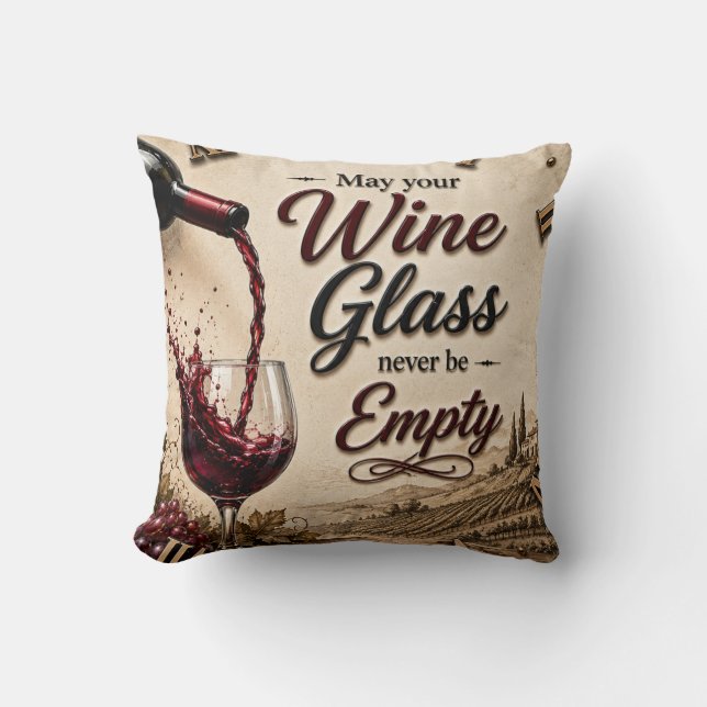 Vineyard Wine Lover Decor Kussen (Voorkant)
