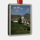 Vineyards, dorp San Miguel, Douro Metalen Ornament (Rechts)