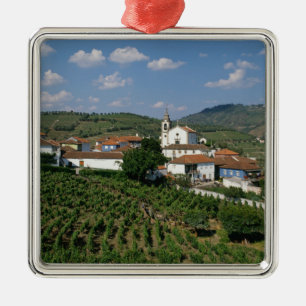 Vineyards, dorp San Miguel, Douro Metalen Ornament